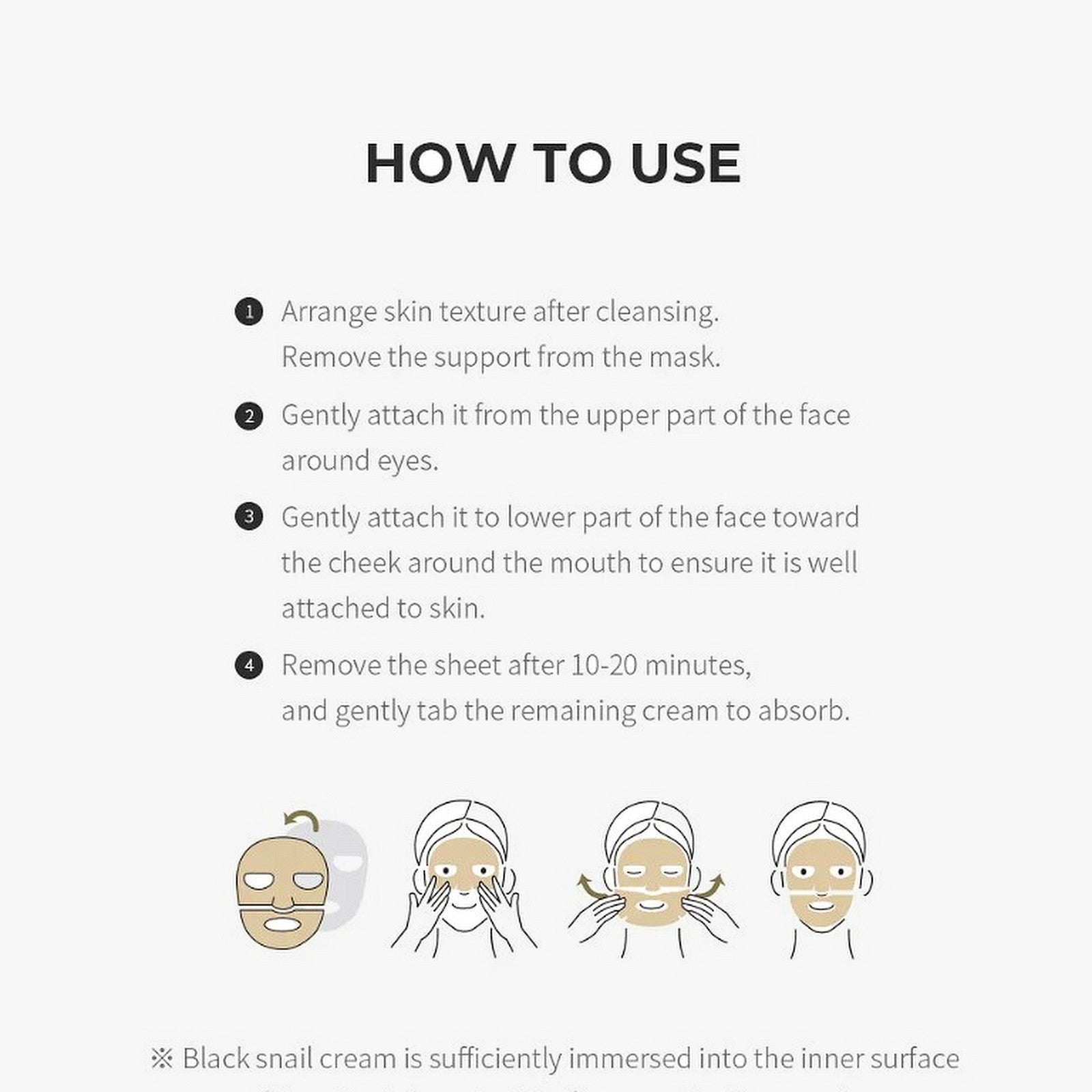 Dr.G Royal Black Snail Cream Mask Sheet (16g)