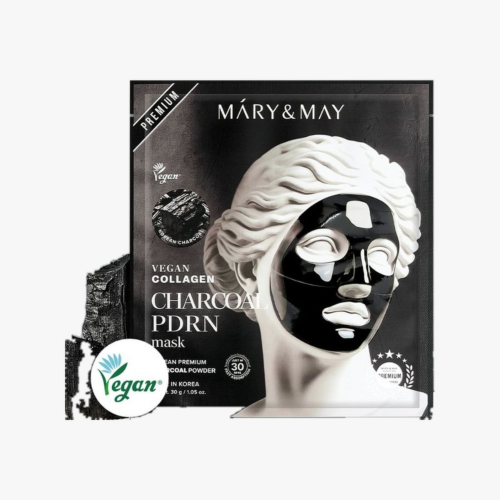 Mary&May Vegan Collagen Charcoal PDRN Mask