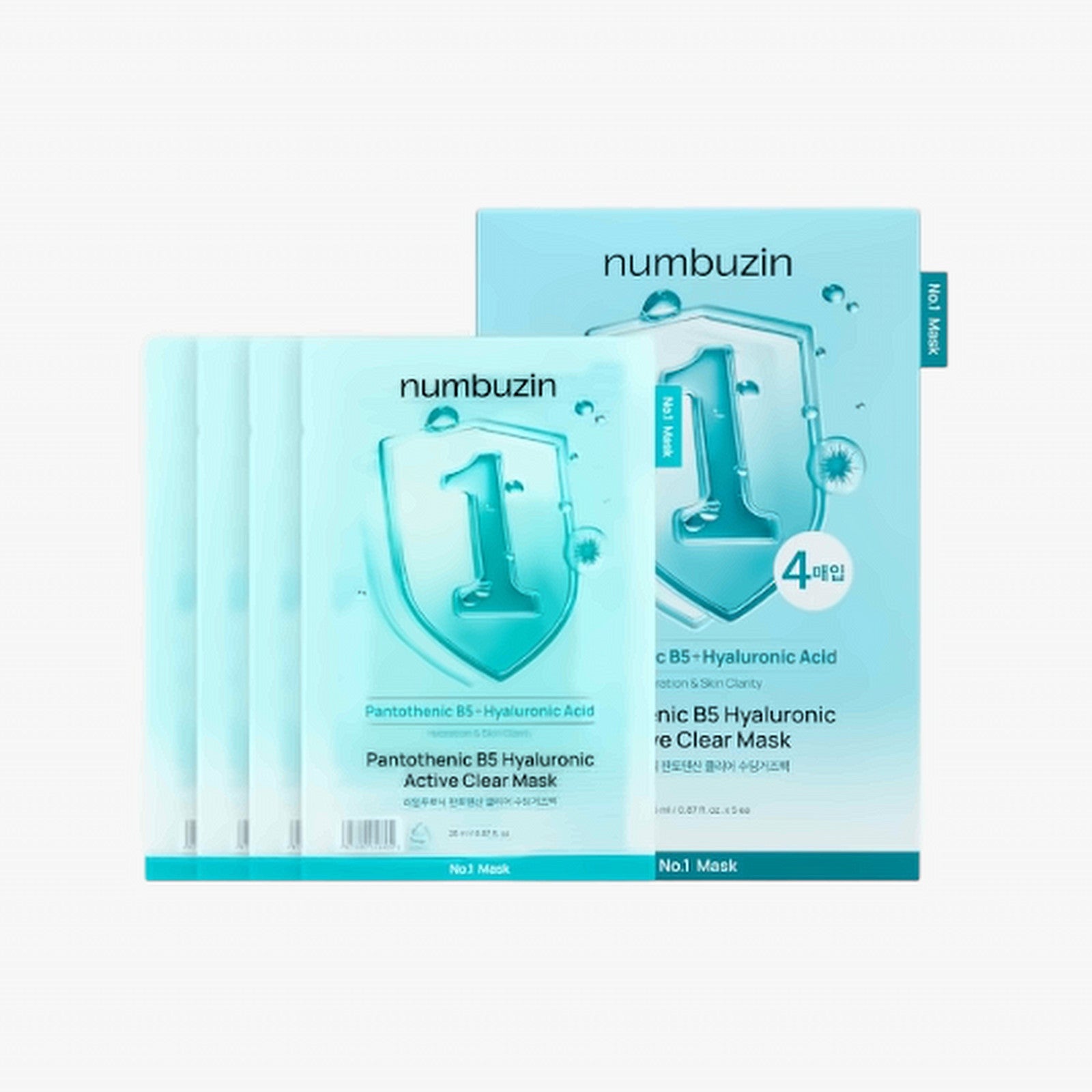 numbuzin No. 1 Pantothenic B5 Hyaluronic Active Clear Sheet Mask