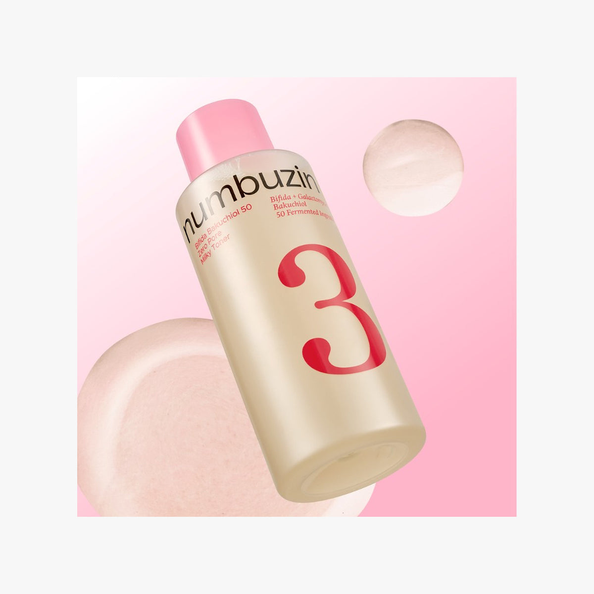 numbuzin No.3 Bifida Bakuchiol 50 Zero Pore Milky Toner 200ml