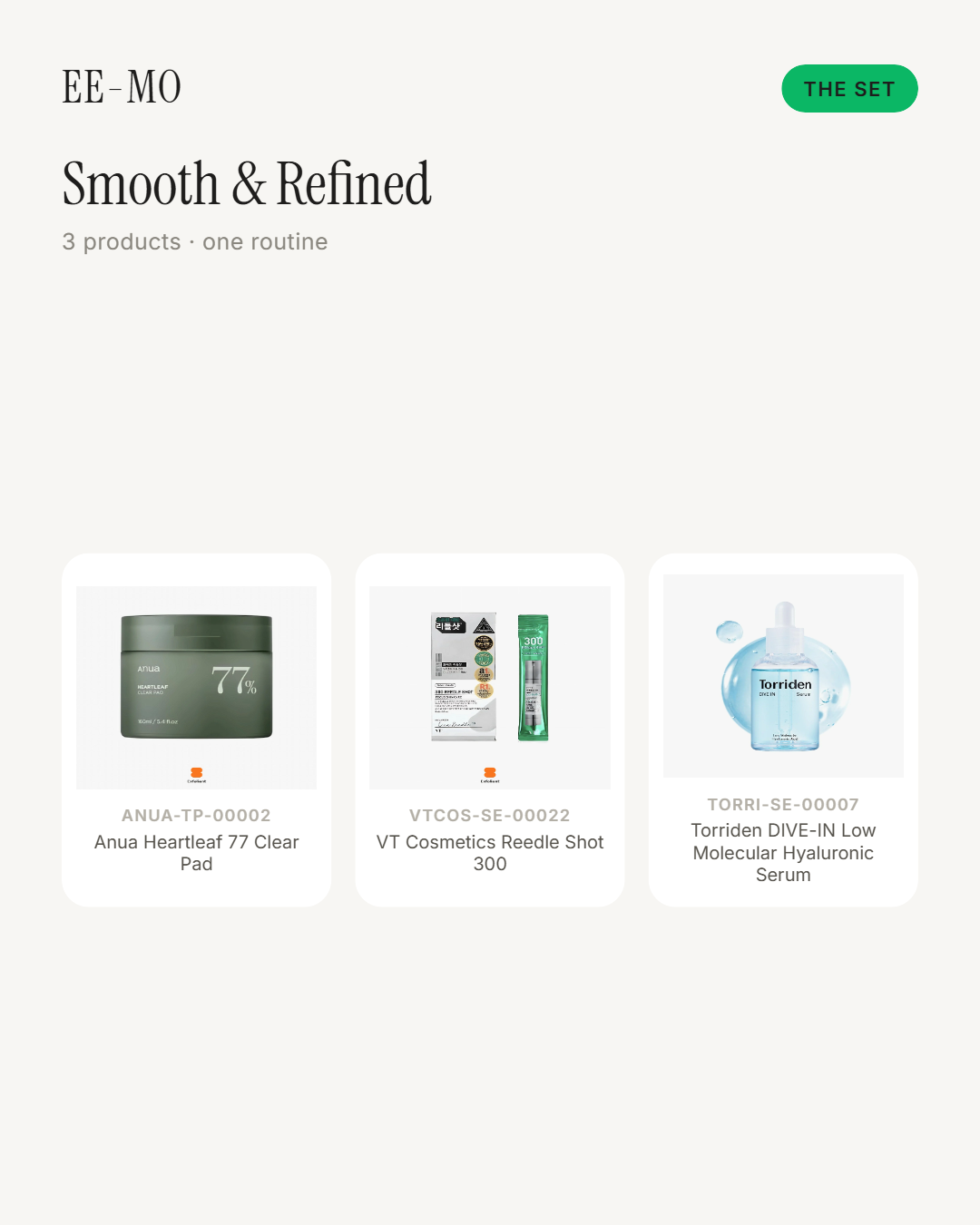 Smooth & Refined set