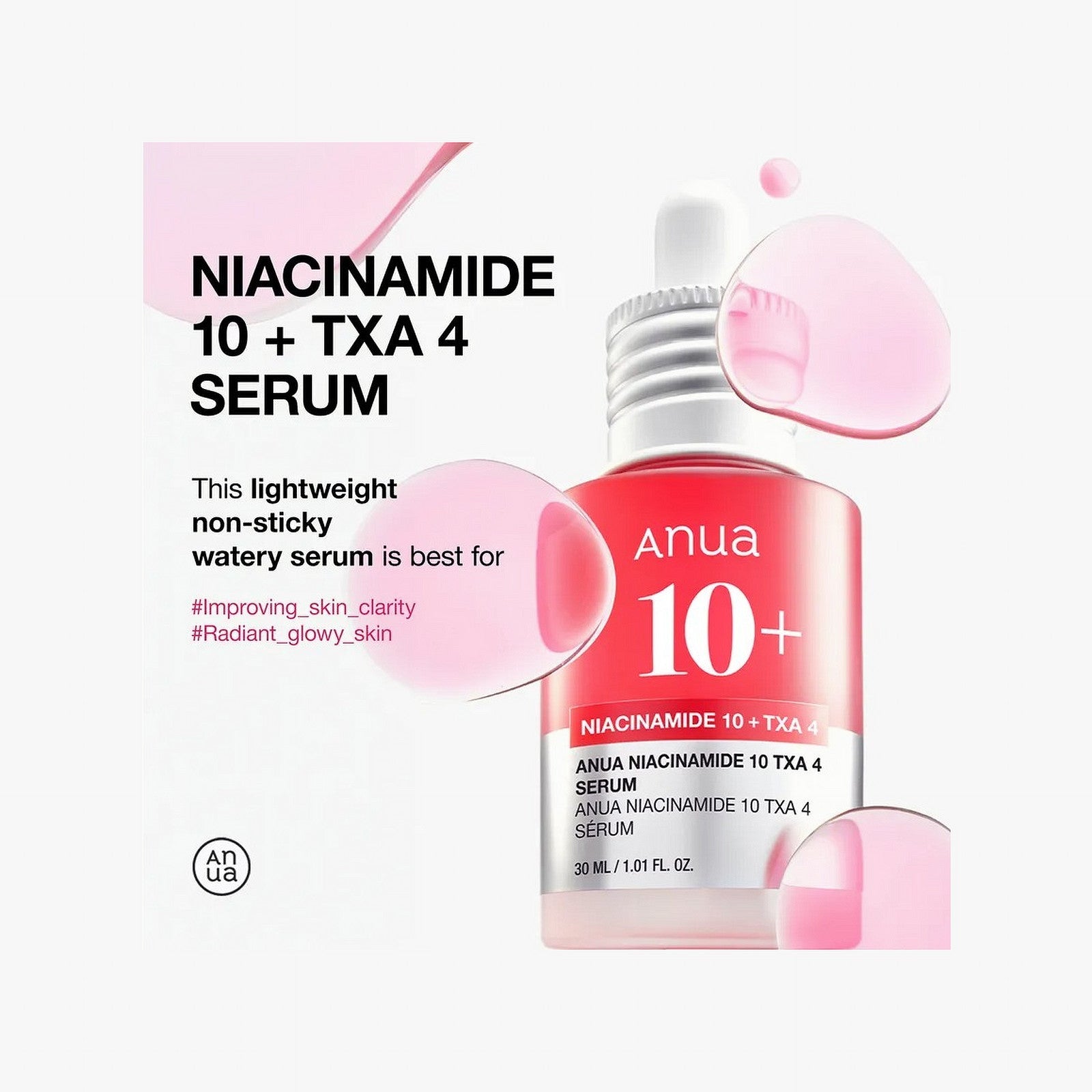Anua Niacinamide 10% + TXA 4% Serum 30ml
