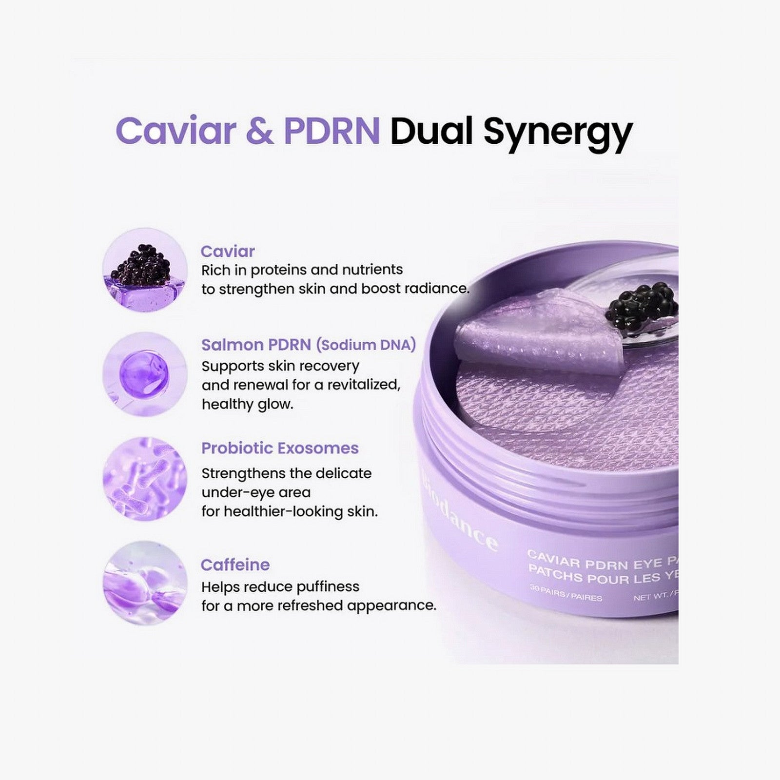 Biodance Caviar PDRN Eye Patches (30 Pairs)