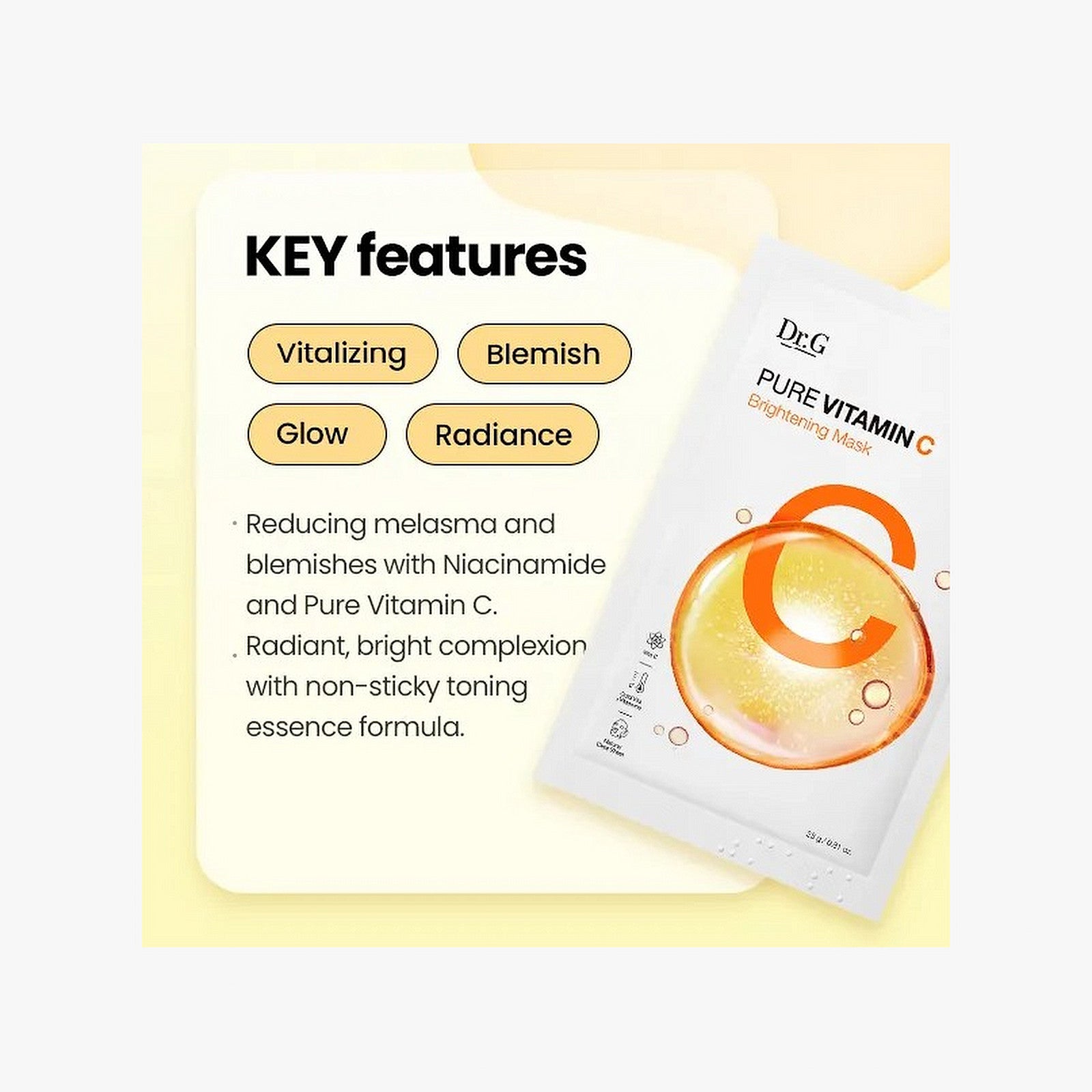 Dr.G Pure Vitamin C Brightening Mask (23g)