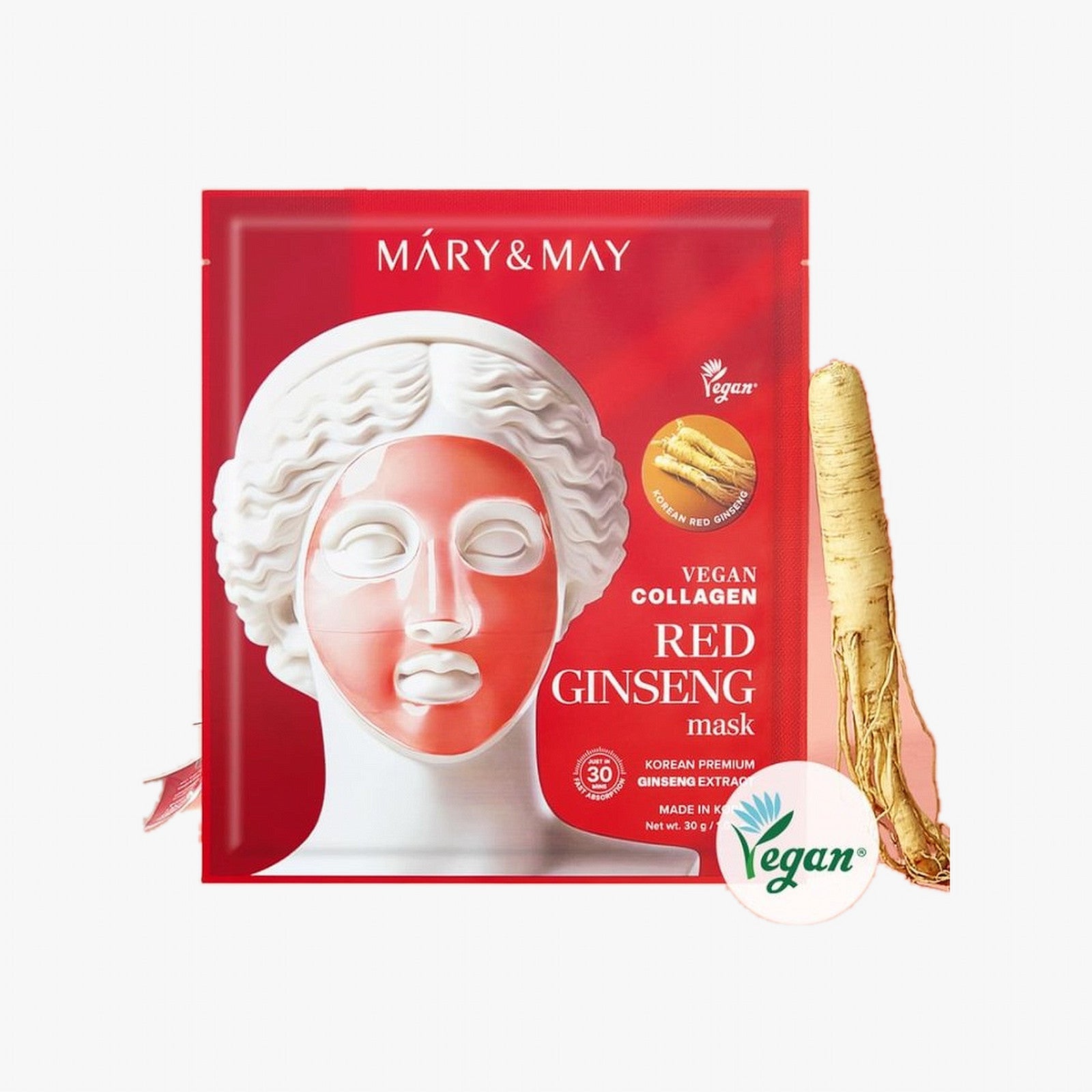Mary&May Vegan Collagen Red Ginseng Mask