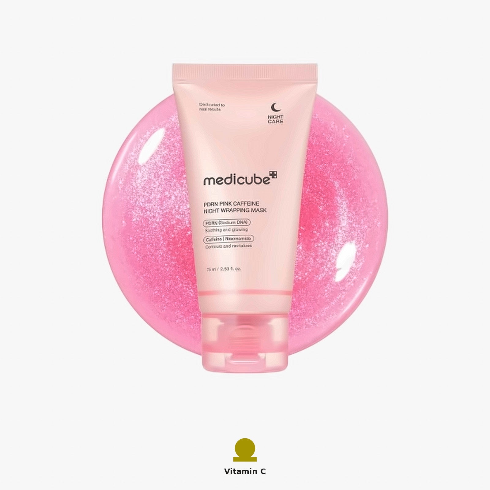 Medicube PDRN Pink Caffeine Night Wrapping Mask 75ml