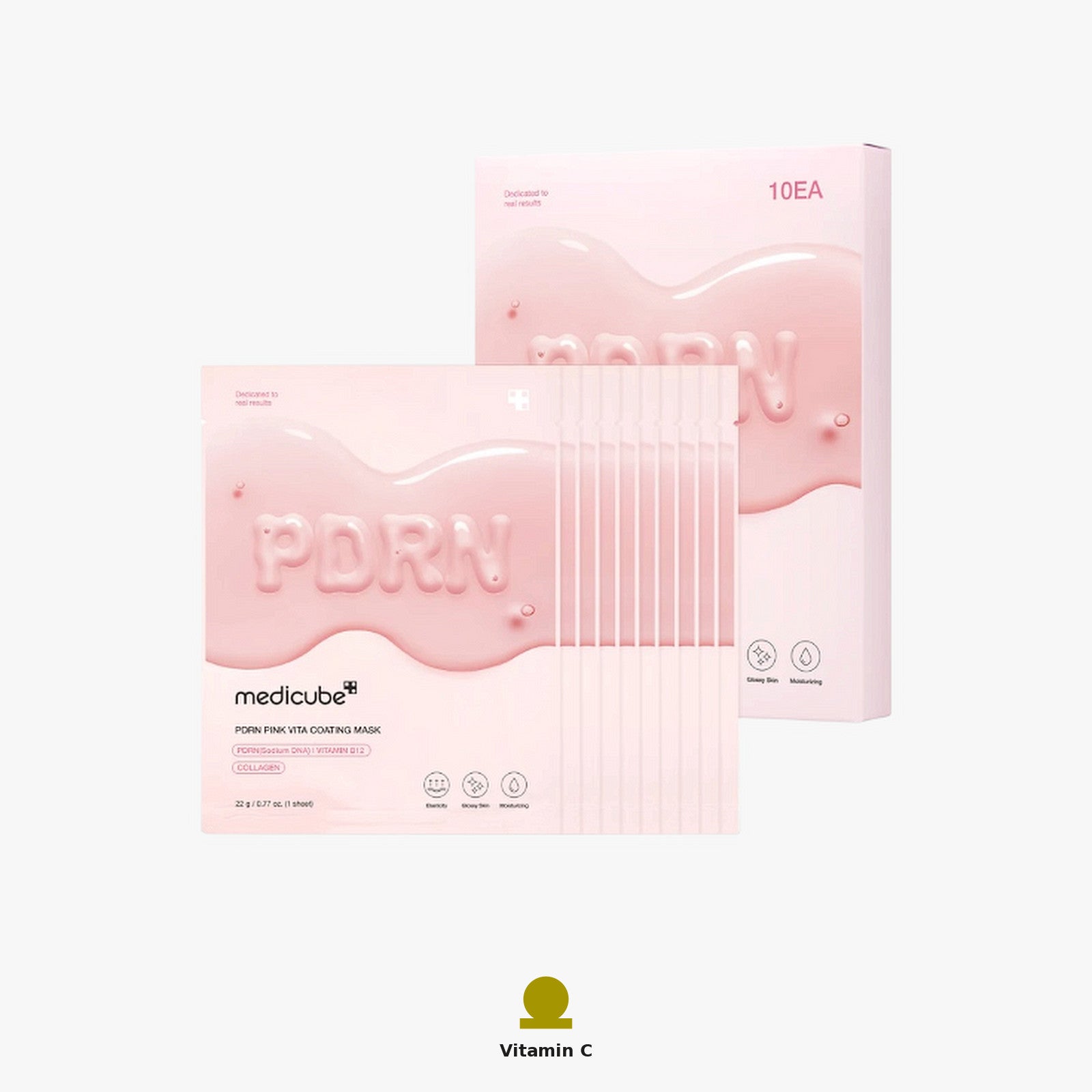 Medicube PDRN Pink Vita Coating Sheet Mask (22g)