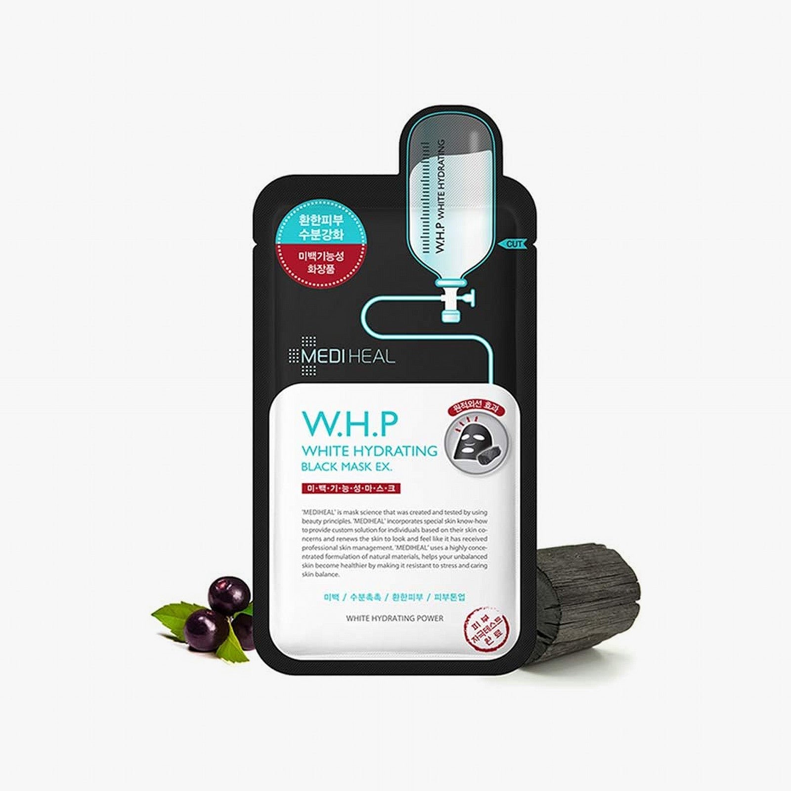 Mediheal W.H.P White Hydrating Charcoal Mask EX