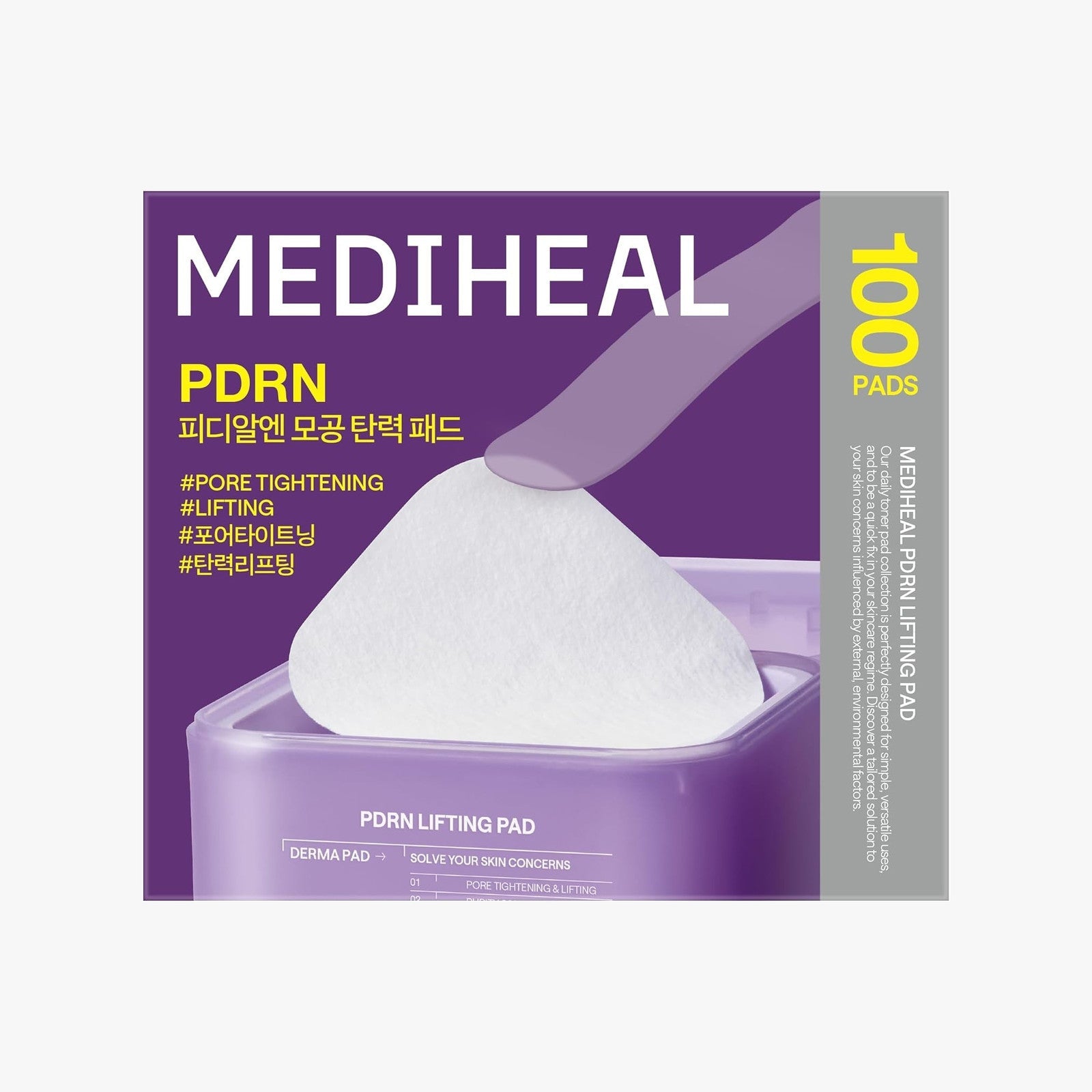 Mediheal PDRN Lifting Toner Pad + Refill (100+100 Pads)