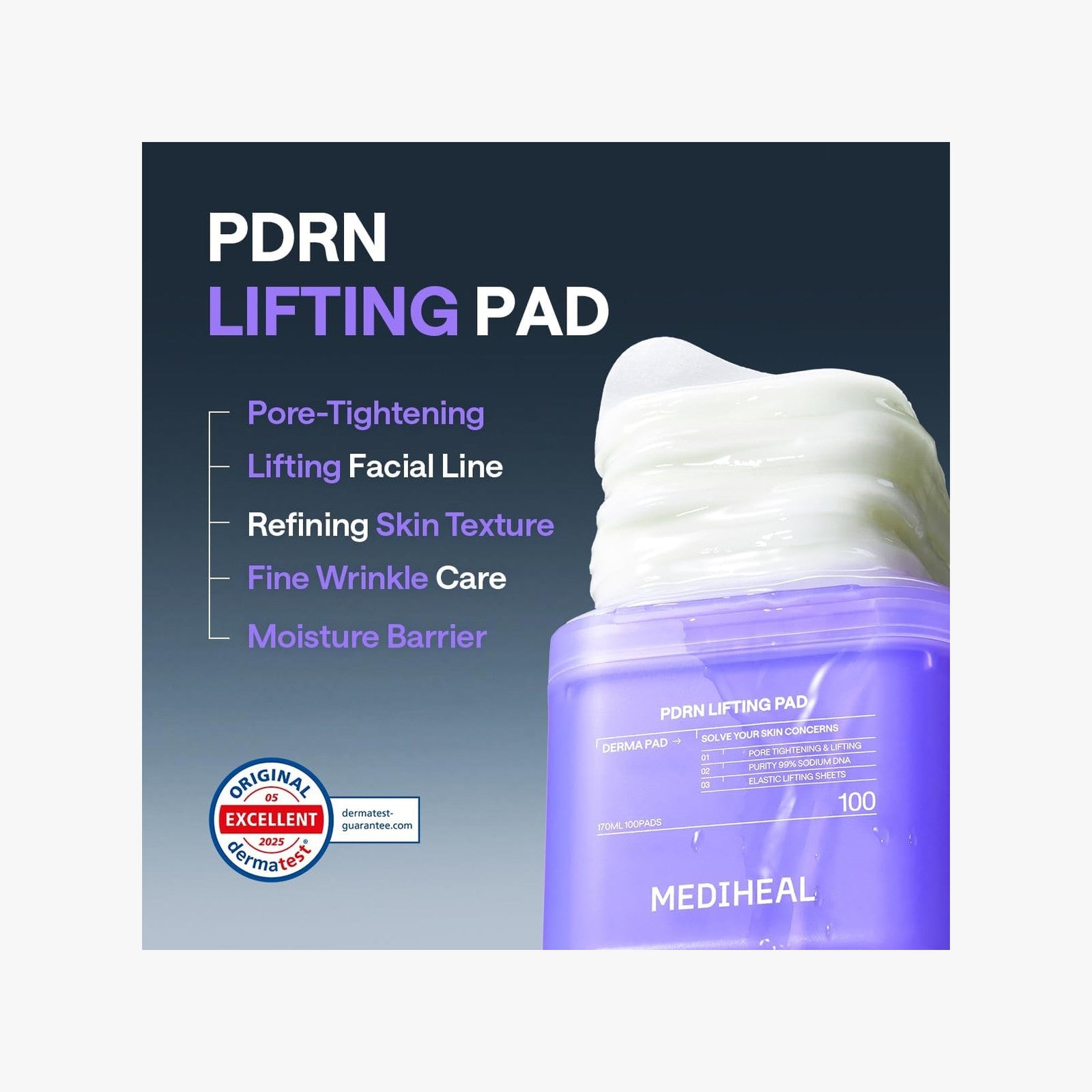 Mediheal PDRN Lifting Toner Pad + Refill (100+100 Pads)