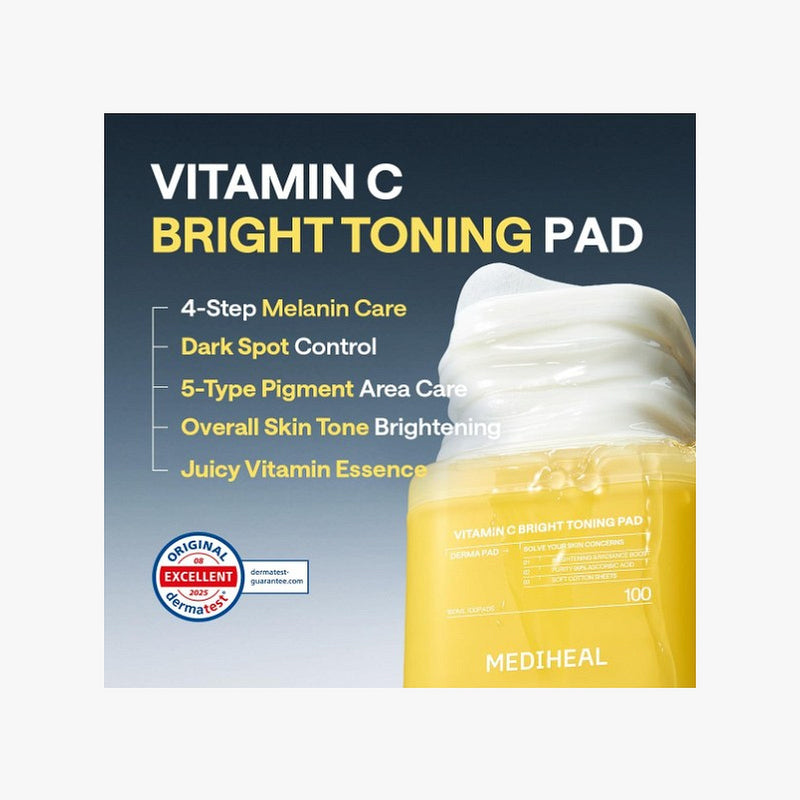 Mediheal Vitamide Brightening Toner Pad + Refill (100+100 Pads)