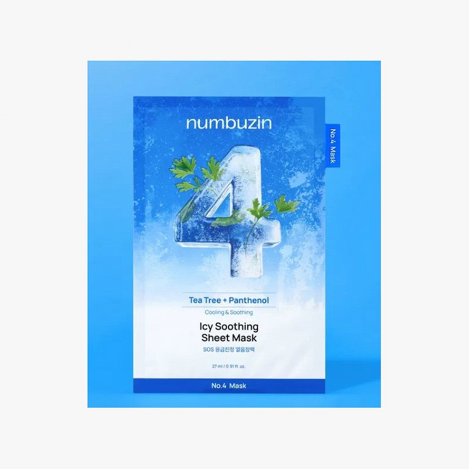 numbuzin No. 4 SOS Icy Soothing Sheet Mask