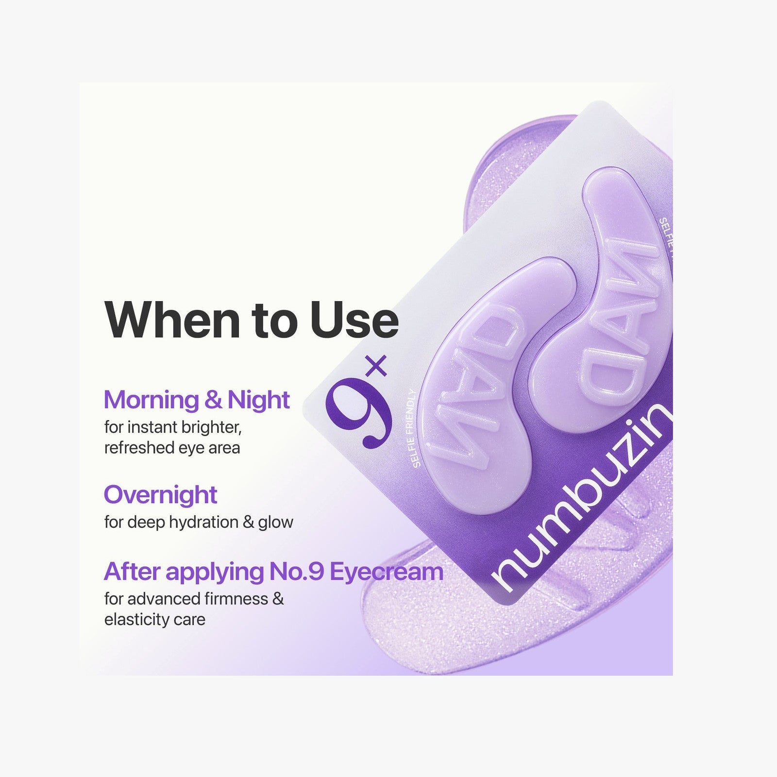 numbuzin No.9 NAD+ Collagen Under Eye Patches (5 Pairs)