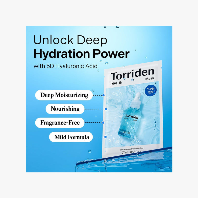 Torriden DIVE IN Low Molecular Hyaluronic Acid Mask
