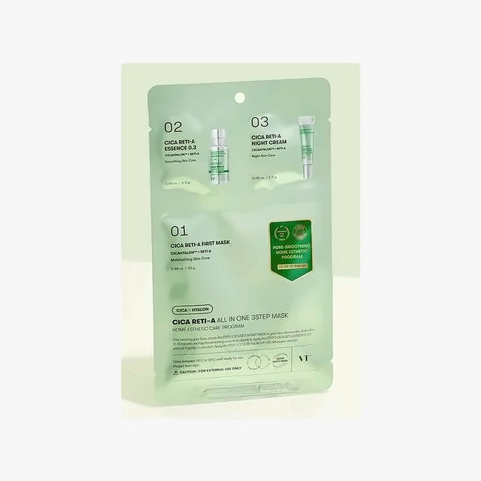 VT Cosmetics CICA RETI-A All in One 3-Step Mask