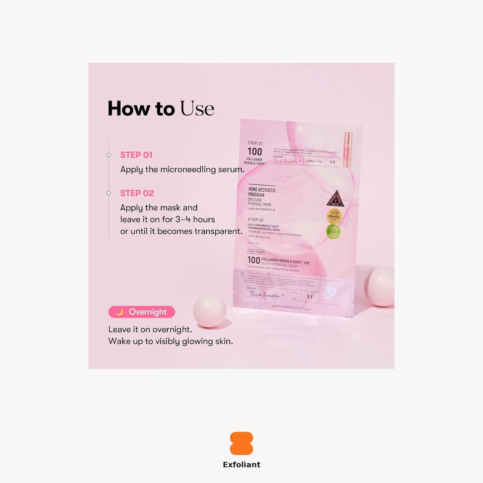 VT Cosmetics Collagen Reedle Shot™ 100 2-Step Hydrogel Mask
