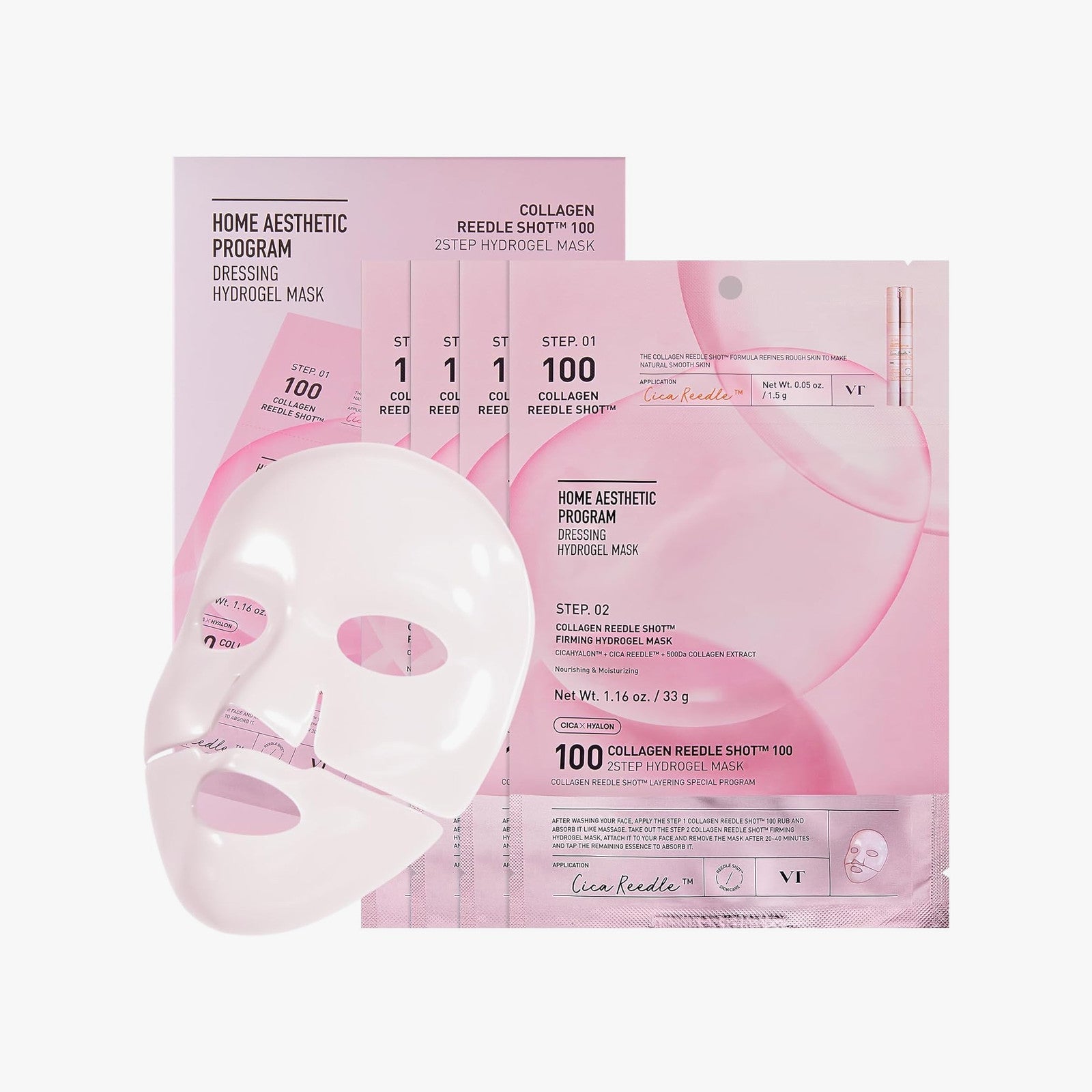 VT Cosmetics Collagen Reedle Shot™ 100 2-Step Hydrogel Mask
