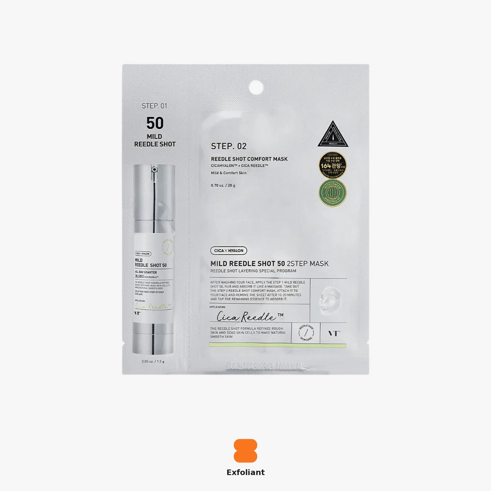 VT Cosmetics Mild Reedle Shot 50 2-Step Mask