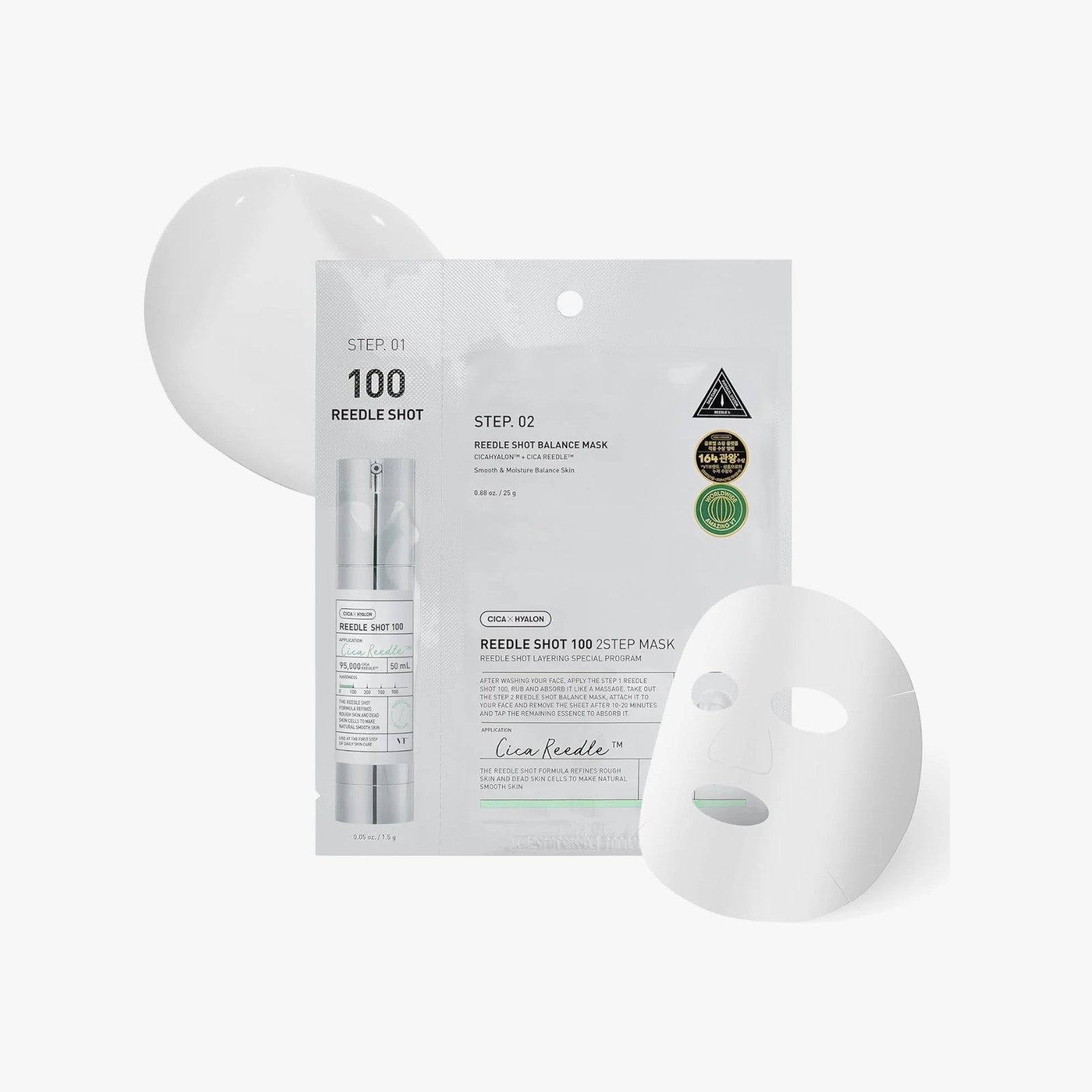 VT Cosmetics Reedle Shot 100 2-Step Mask
