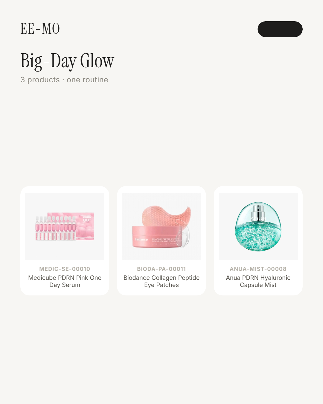 Big-Day Glow set
