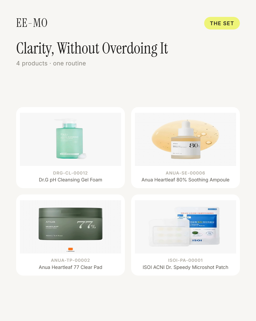 Clarity set