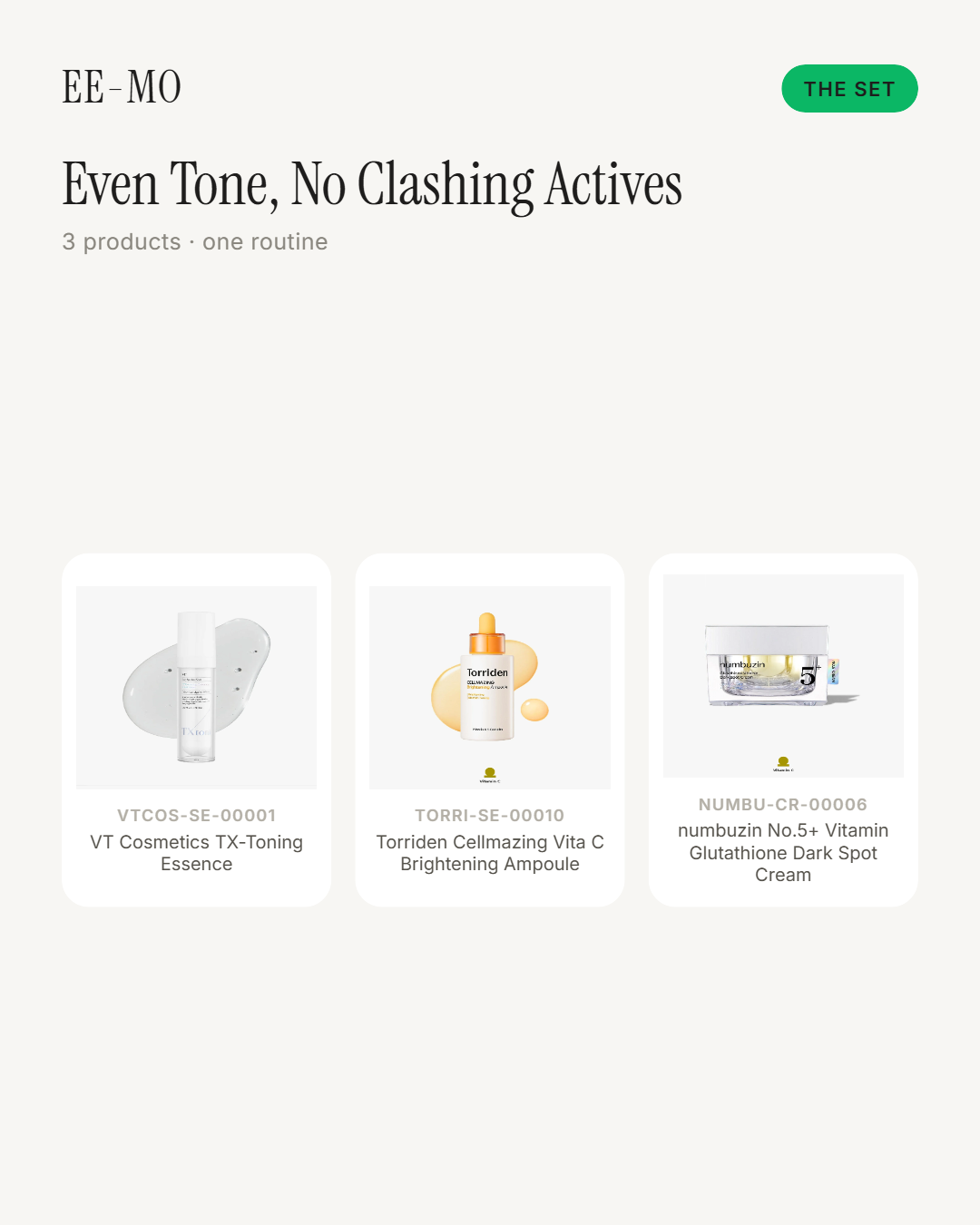 Even Tone set