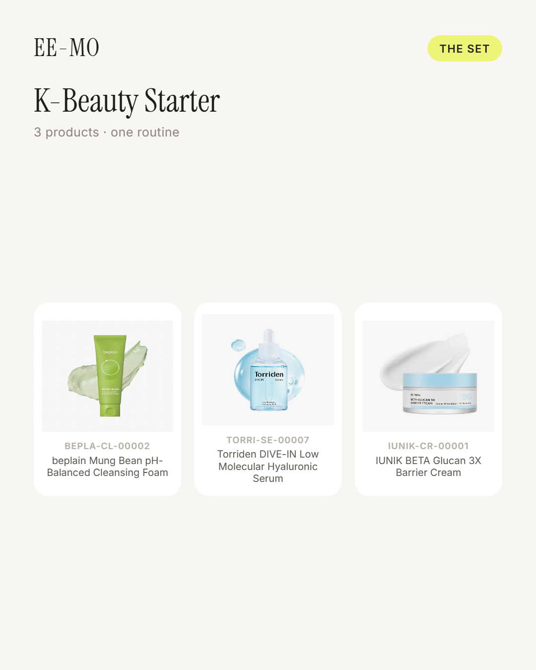 K-Beauty Starter set